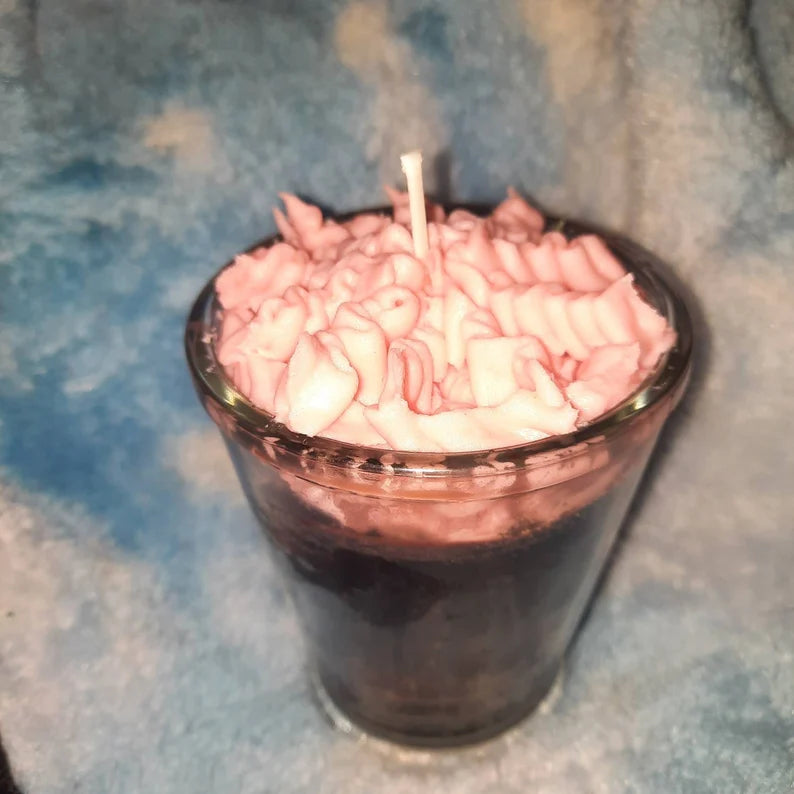 Pink frosted chocolate delight